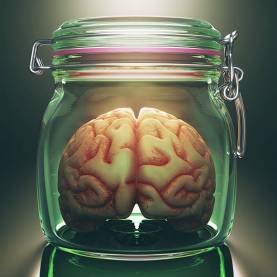 Brain in jar